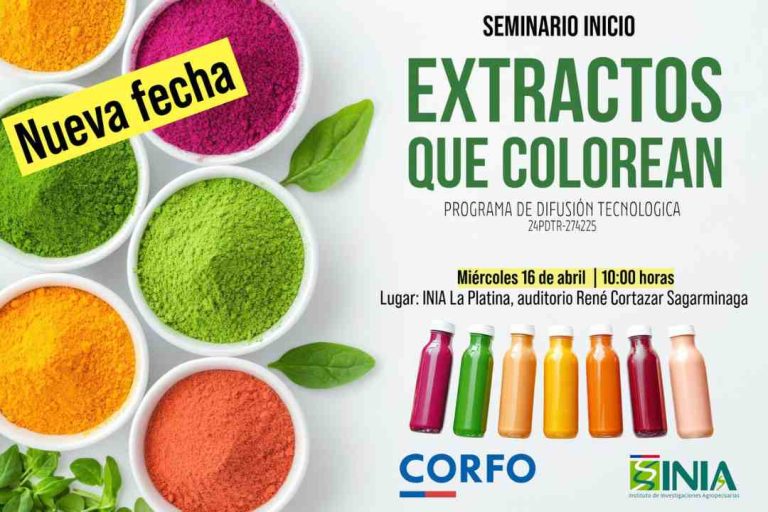 INIA La Platina y CORFO invitan a seminario sobre valorización de hortalizas a través de extractos naturales