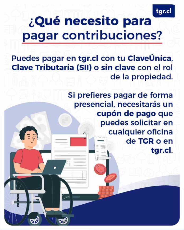 Primera cuota de contribuciones 2025 se puede pagar entre el 1 y el 30 de abril