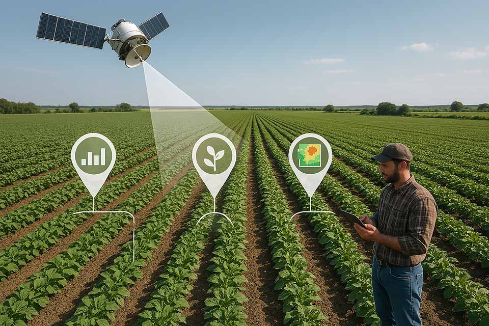 ¿Qué es el monitoreo de cultivos con tecnología satelital?. Aplicaciones prácticas de la tecnología satelital en la agricultura