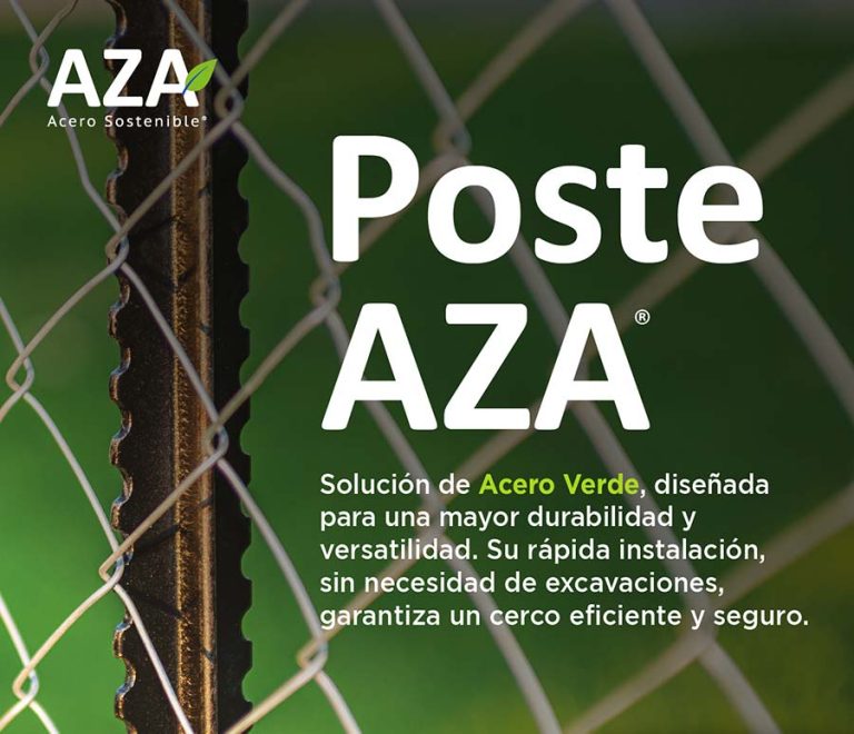 AZA anuncia su línea de Postes de Acero Verde  para la agricultura y la ganadería