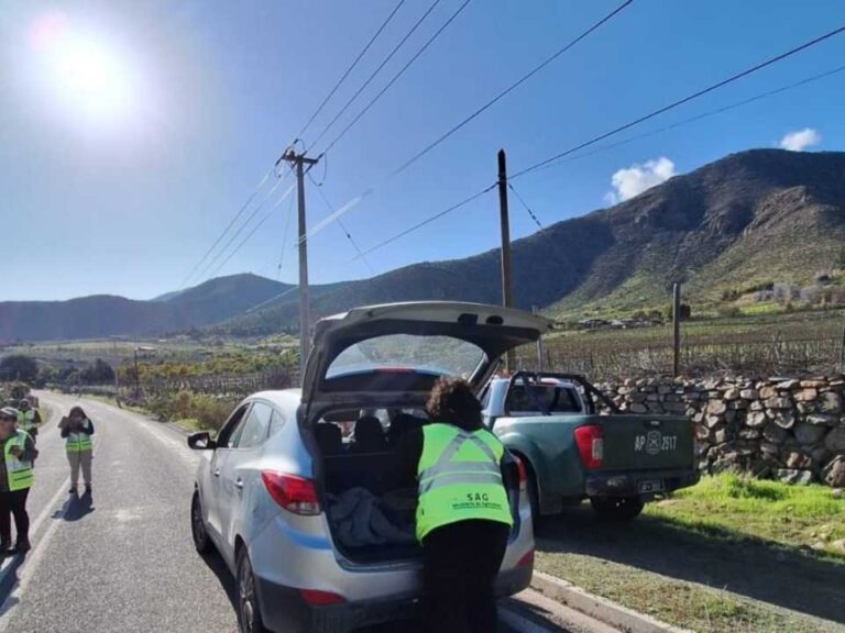 SAG implementa dos controles carreteros permanentes en Río Hurtado para evitar el traslado de fruta