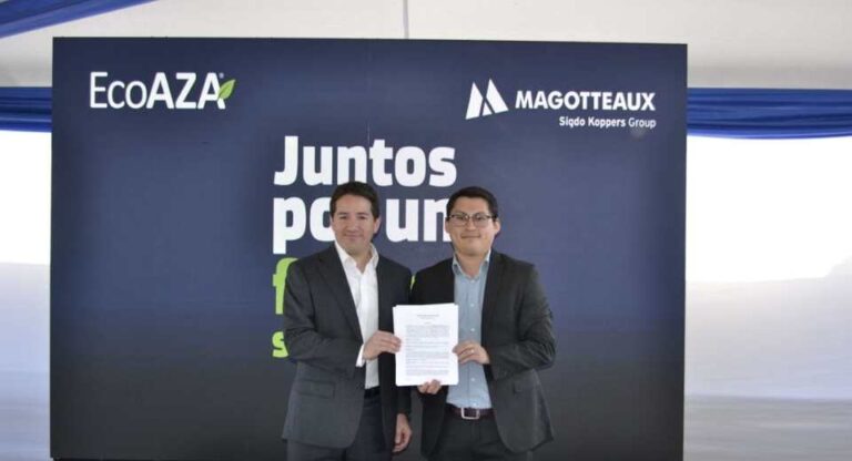 EcoAZA y Magotteaux sellan alianza para valorizar 14 mil toneladas de residuos industriales por año