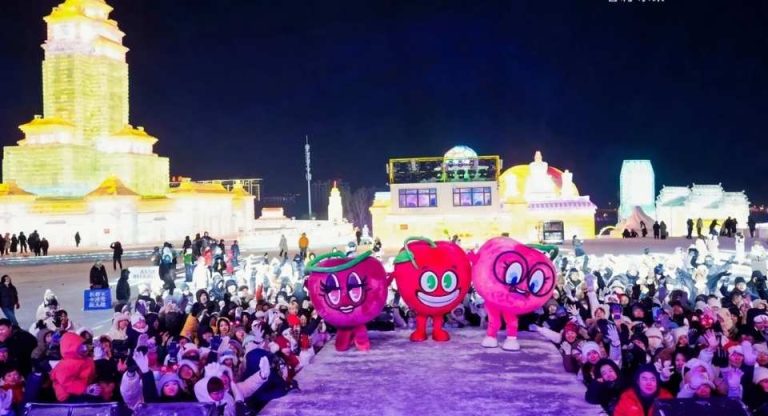 Embajador de Chile en China inaugura oficialmente el «Festival de Hielo y Nieve de las Cerezas Chilenas»