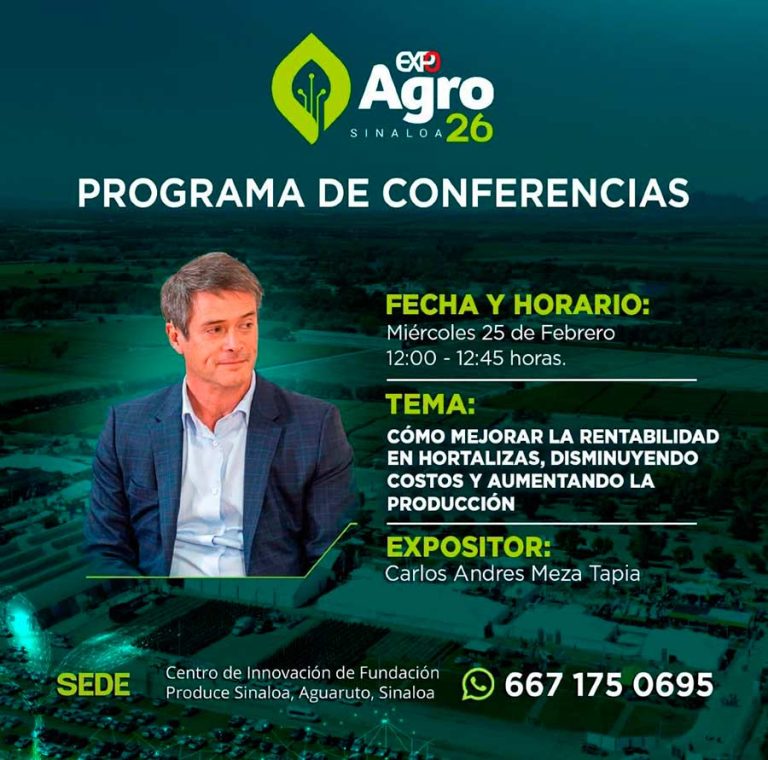 Carlos Meza, CEO de Terragénesis y referente internacional, liderará conferencia magistral en la Expo Agro Sinaloa 2026